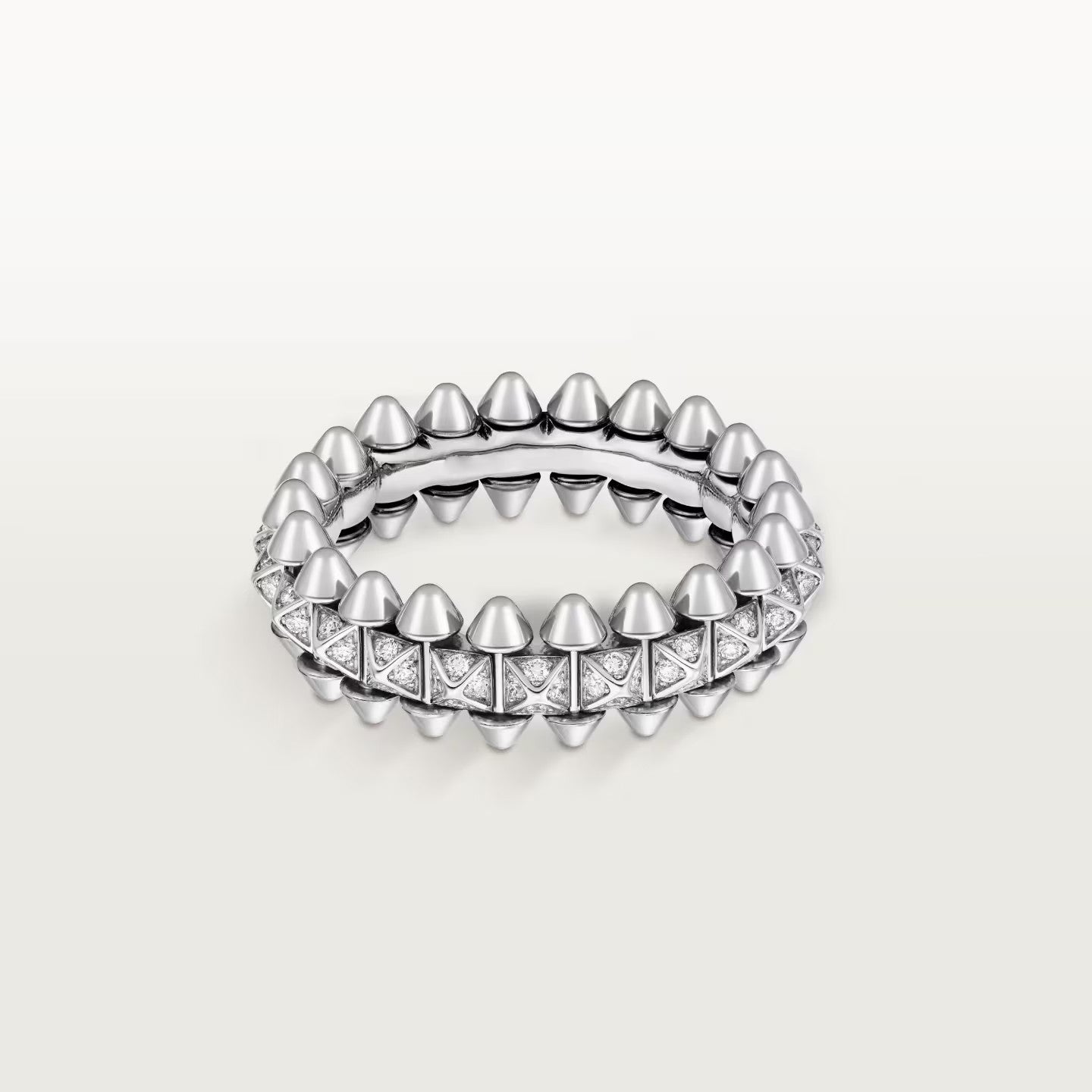 [OAK JURI]CLASH 6.4MM SMALL FULL DIAMOND RING