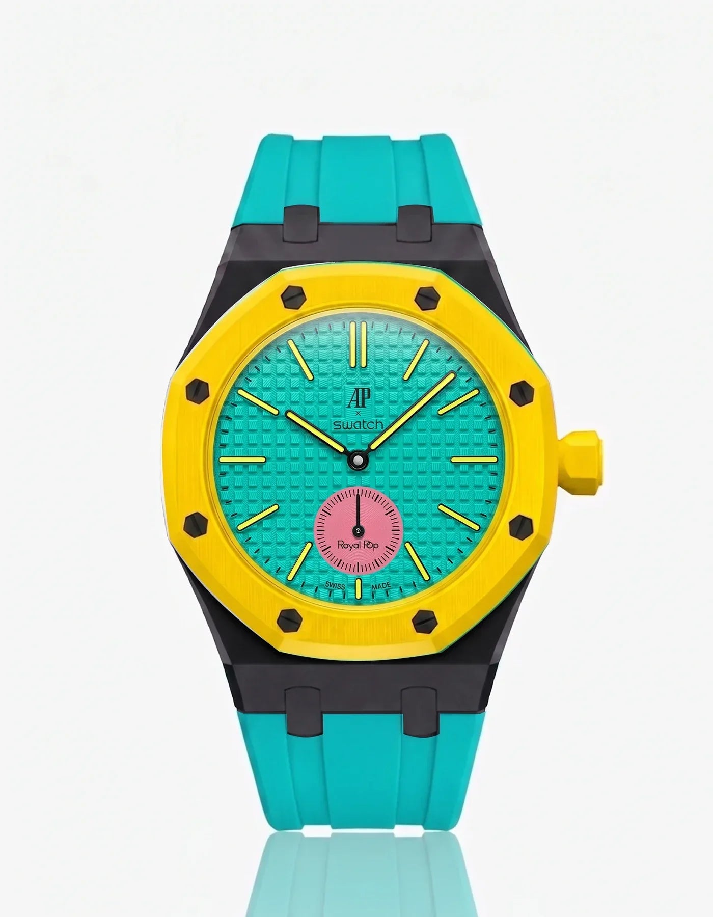 Silicone Strap & Bioceramic Case  Royal Pop Otg Roz(Customize  Colors)