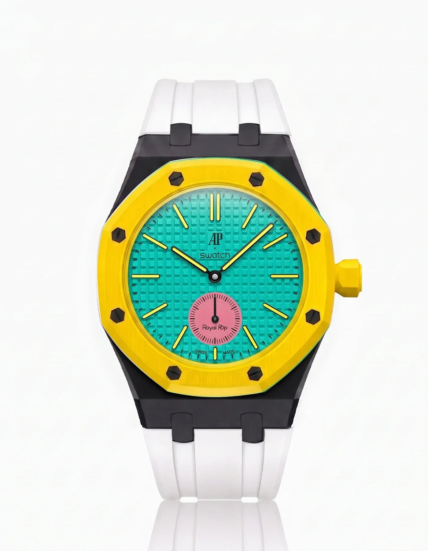 Silicone Strap & Bioceramic Case  Royal Pop Otg Roz(Customize  Colors)