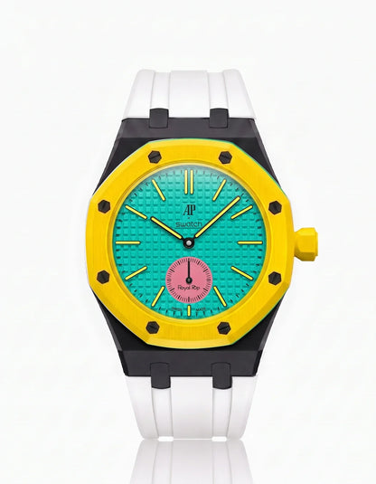 Silicone Strap & Bioceramic Case  Royal Pop Otg Roz(Customize  Colors)