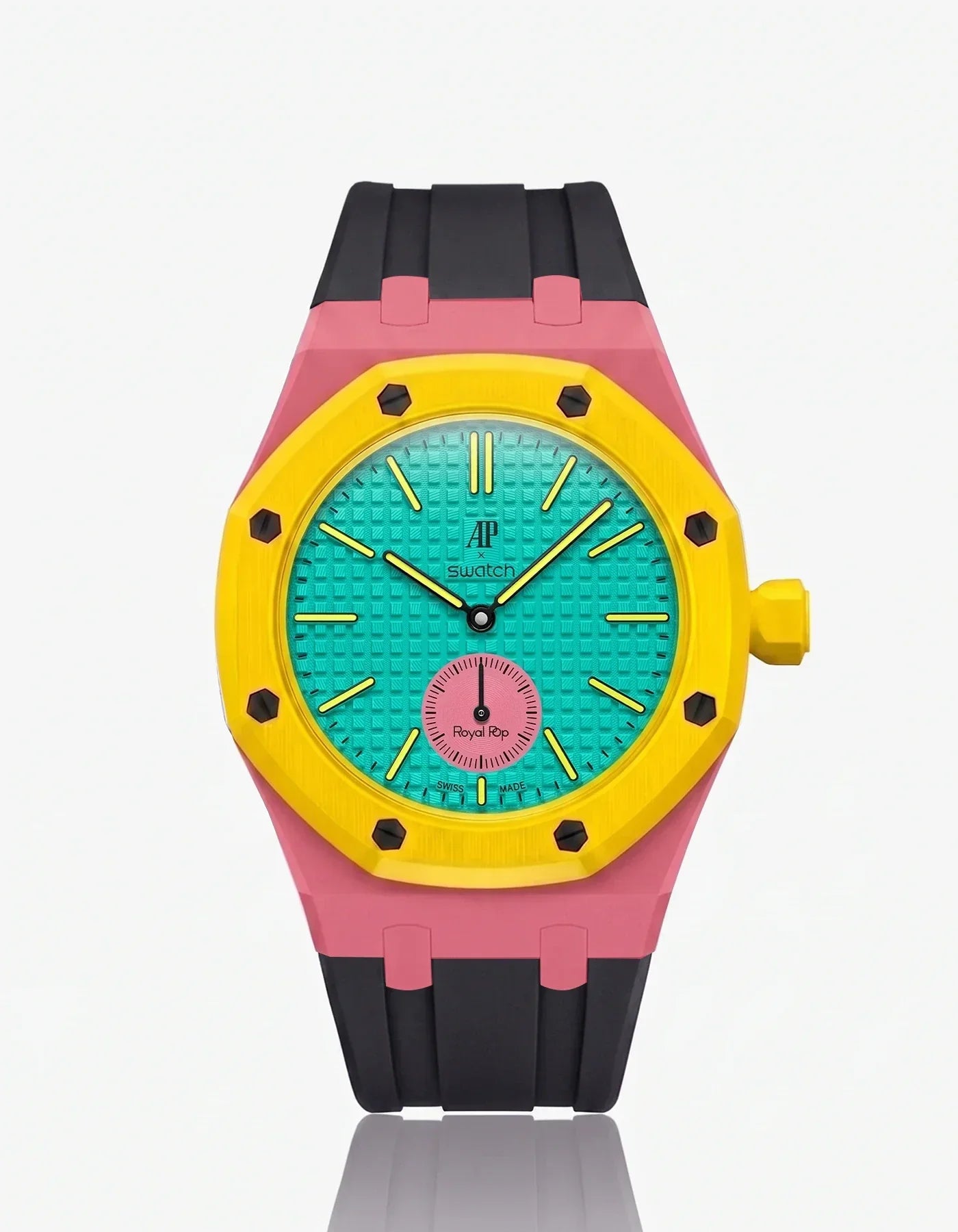 Silicone Strap & Bioceramic Case  Royal Pop Otg Roz(Customize  Colors)
