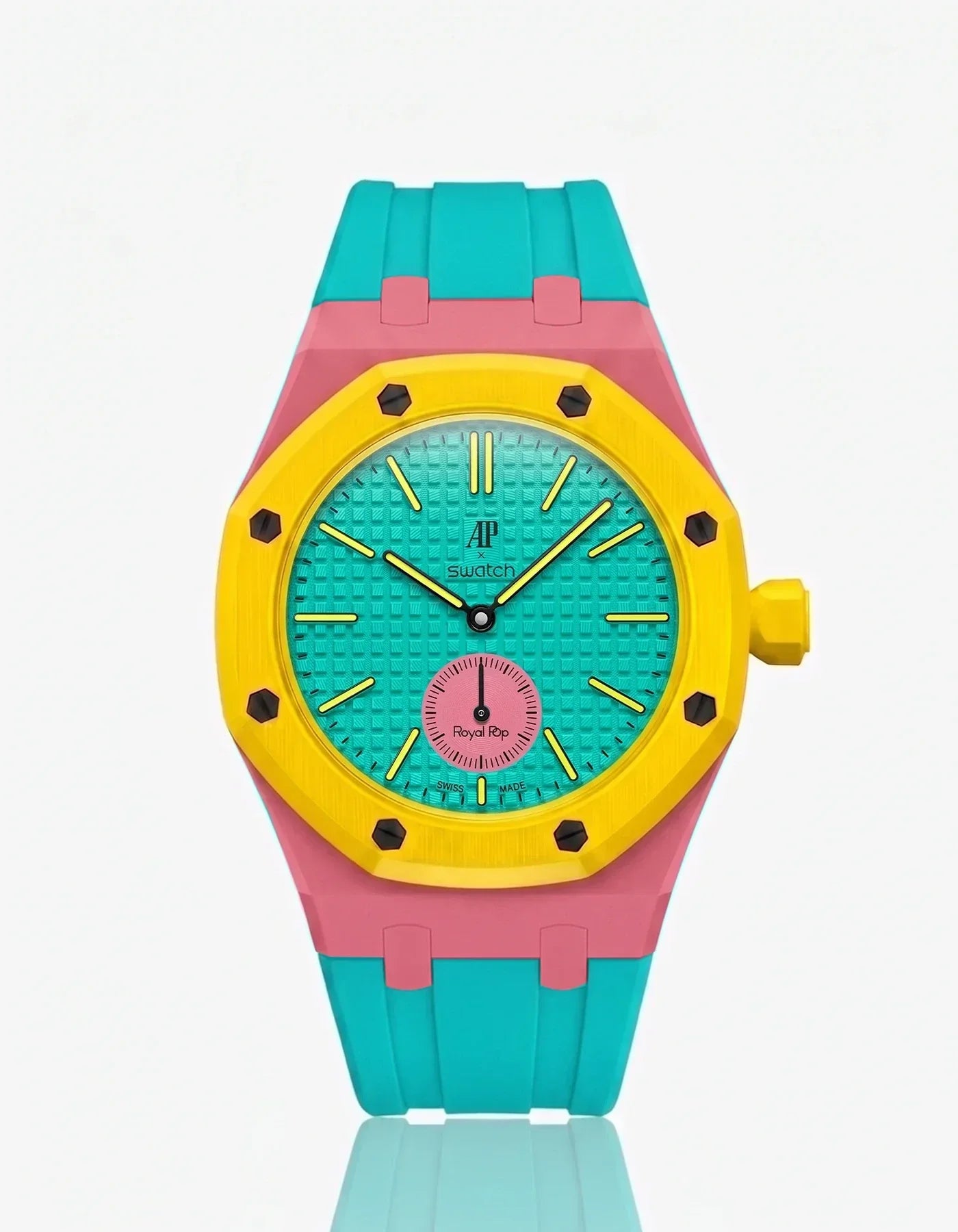 Silicone Strap & Bioceramic Case  Royal Pop Otg Roz(Customize  Colors)