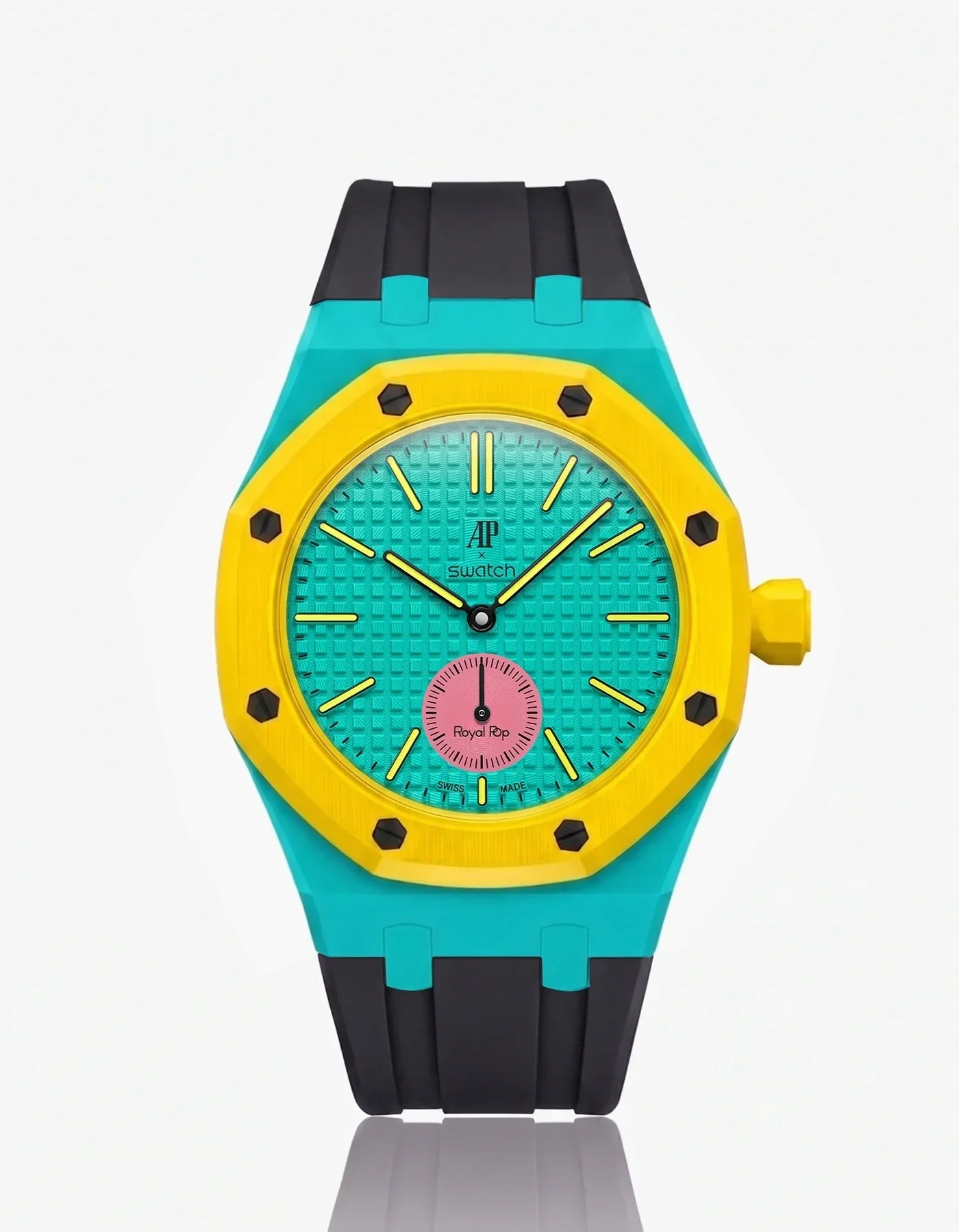 Silicone Strap & Bioceramic Case  Royal Pop Otg Roz(Customize  Colors)