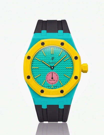 Silicone Strap & Bioceramic Case  Royal Pop Otg Roz(Customize  Colors)