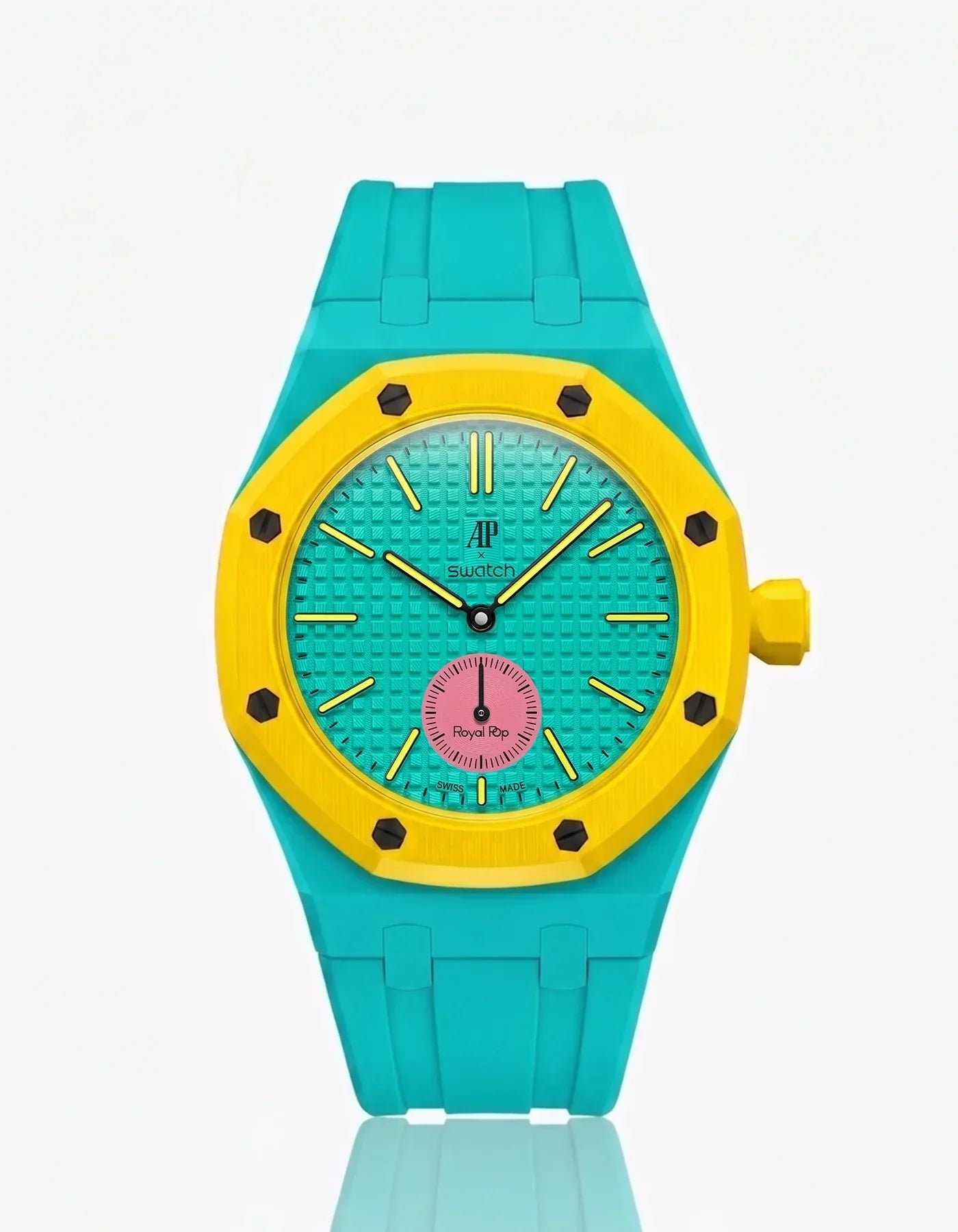 Silicone Strap & Bioceramic Case  Royal Pop Otg Roz(Customize  Colors)