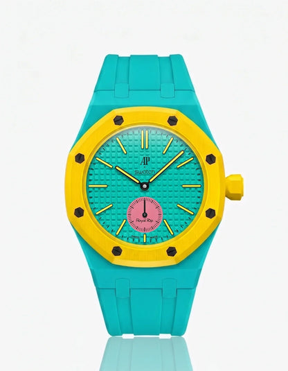 Silicone Strap & Bioceramic Case  Royal Pop Otg Roz(Customize  Colors)