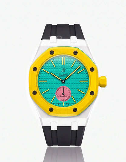 Silicone Strap & Bioceramic Case  Royal Pop Otg Roz(Customize  Colors)