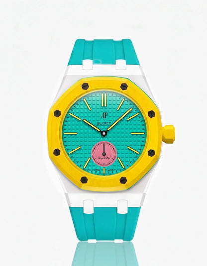 Silicone Strap & Bioceramic Case  Royal Pop Otg Roz(Customize  Colors)