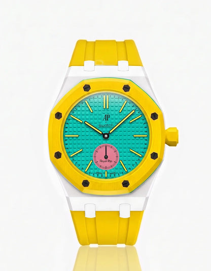 Silicone Strap & Bioceramic Case  Royal Pop Otg Roz(Customize  Colors)