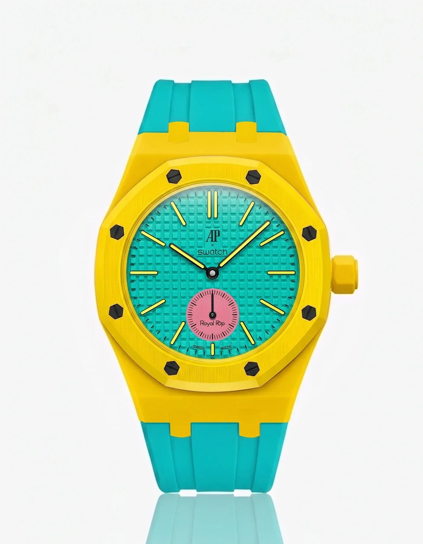 Silicone Strap & Bioceramic Case  Royal Pop Otg Roz(Customize  Colors)