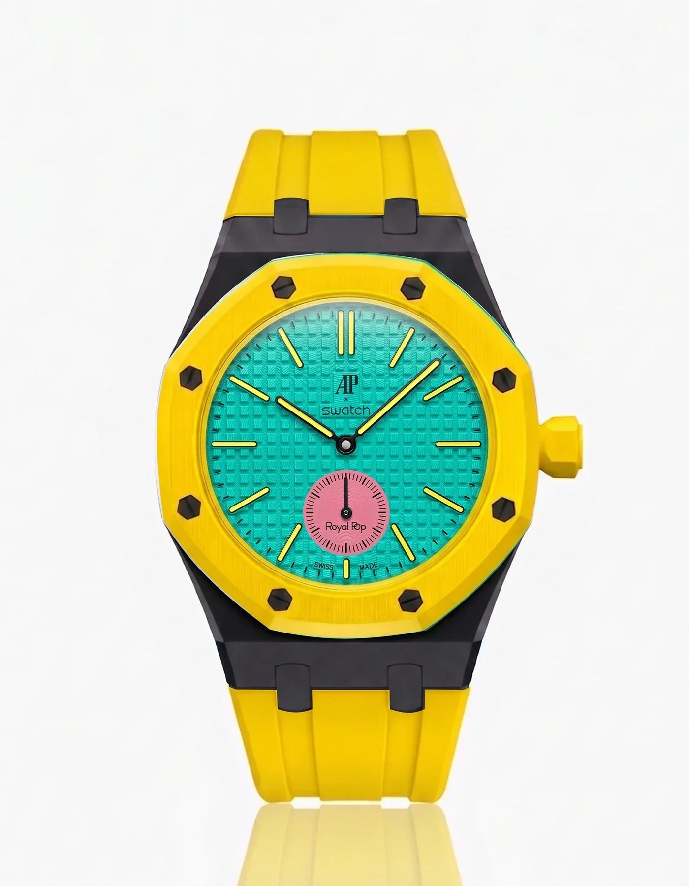 Silicone Strap & Bioceramic Case  Royal Pop Otg Roz(Customize  Colors)