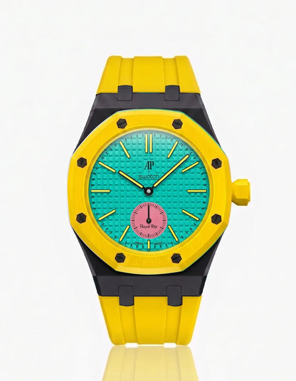 Silicone Strap & Bioceramic Case  Royal Pop Otg Roz(Customize  Colors)