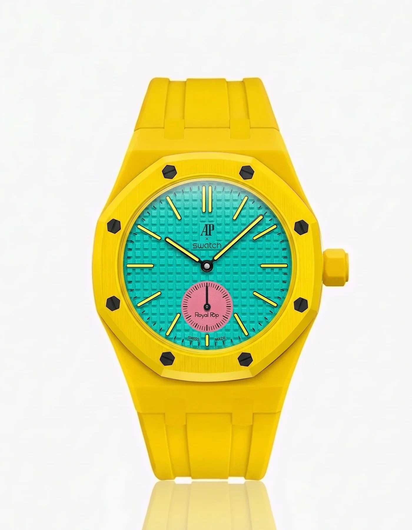 Silicone Strap & Bioceramic Case  Royal Pop Otg Roz(Customize  Colors)