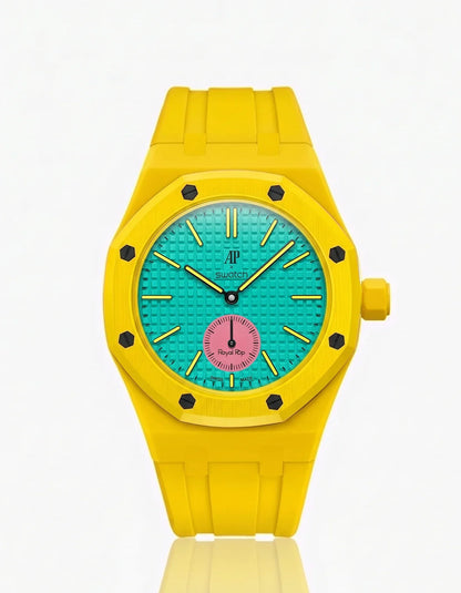Silicone Strap & Bioceramic Case  Royal Pop Otg Roz(Customize  Colors)