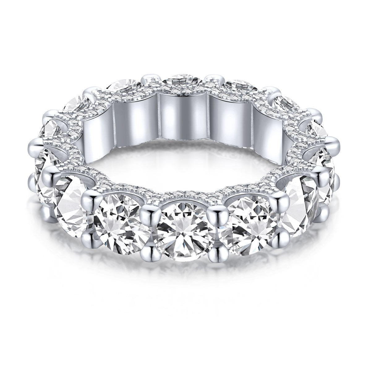 [OAK JURI]Gorgeous Round Cut Tennis Ring