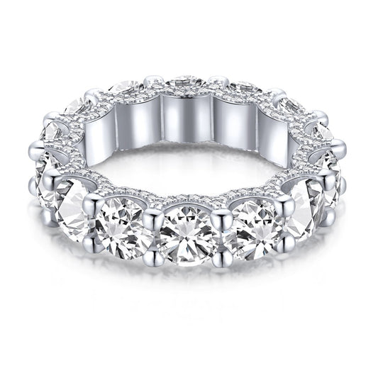 [OAK JURI]Gorgeous Round Cut Tennis Ring