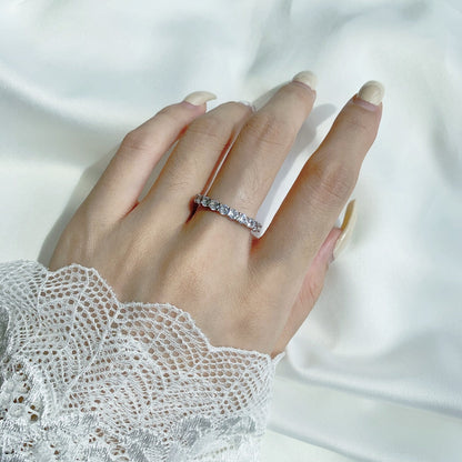 [OAK JURI]Sparkling Round Cut Tennis Ring