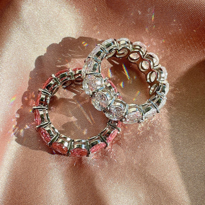 [OAK JURI]Dainty Elongated Cushion Cut Tennis Ring