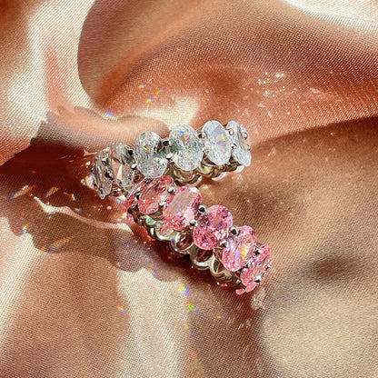 [OAK JURI]Dainty Elongated Cushion Cut Tennis Ring