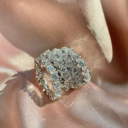 [OAK JURI]Eternity Round Cut Tennis Ring