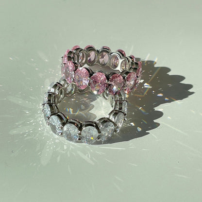 [OAK JURI]Dainty Elongated Cushion Cut Tennis Ring