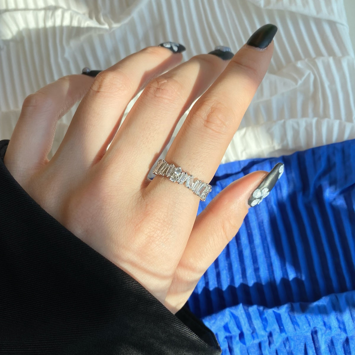 [OAK JURI]Delicate Multi Shape Tennis Ring