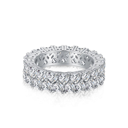 [OAK JURI]Sparkling Full Heart Ring