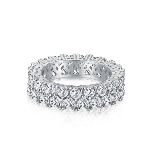[OAK JURI]Sparkling Full Heart Ring