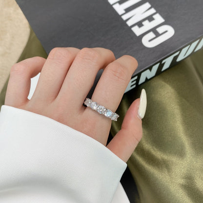 [OAK JURI]Gorgeous Round Cut Tennis Ring