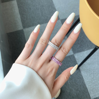[OAK JURI]Sparkling Full Heart Ring