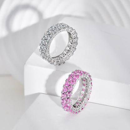 [OAK JURI]Sparkling Full Heart Ring