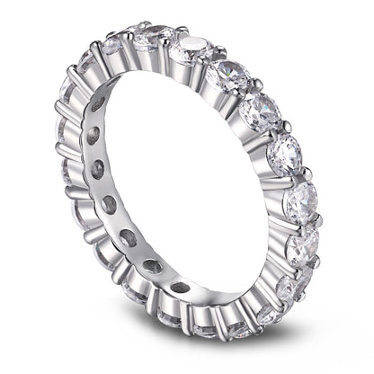 [OAK JURI]Sparkling Round Cut Tennis Ring
