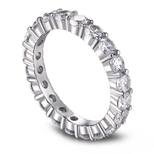 [OAK JURI]Sparkling Round Cut Tennis Ring