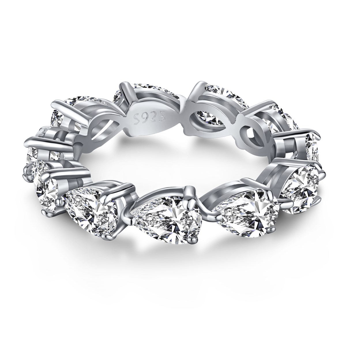 [OAK JURI]Exquisite Pear Cut Tennis Ring