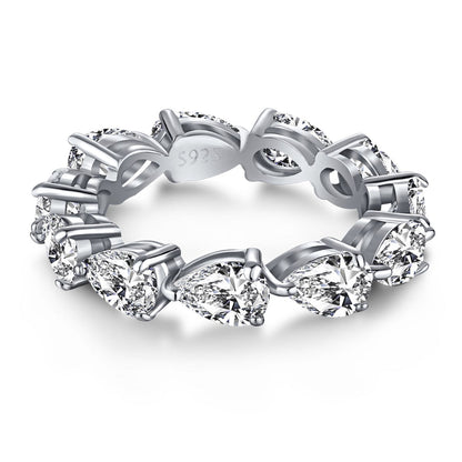 [OAK JURI]Exquisite Pear Cut Tennis Ring
