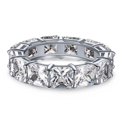 [OAK JURI]Elegant Princess Cut Tennis Ring