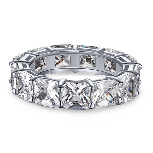 [OAK JURI]Elegant Princess Cut Tennis Ring