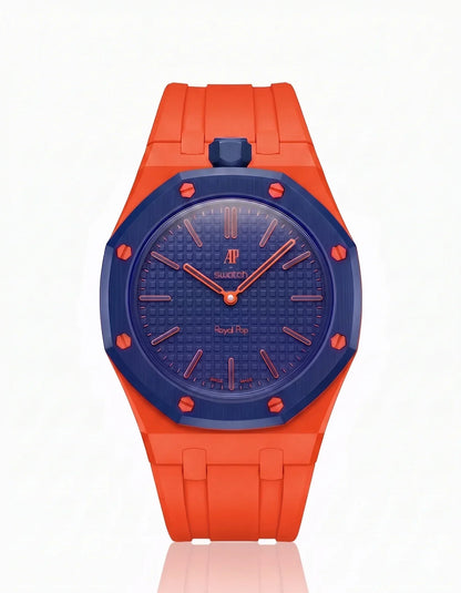 Silicone Strap & Bioceramic Case  Royal Pop Orenji Hachi(Customize  Colors)