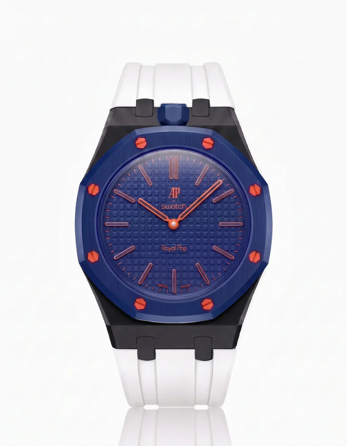 Silicone Strap & Bioceramic Case  Royal Pop Orenji Hachi(Customize  Colors)