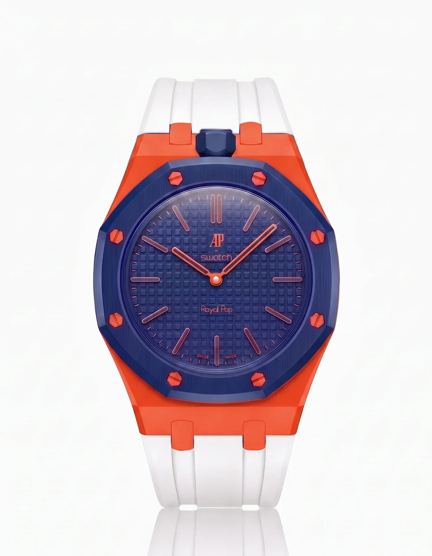 Silicone Strap & Bioceramic Case  Royal Pop Orenji Hachi(Customize  Colors)