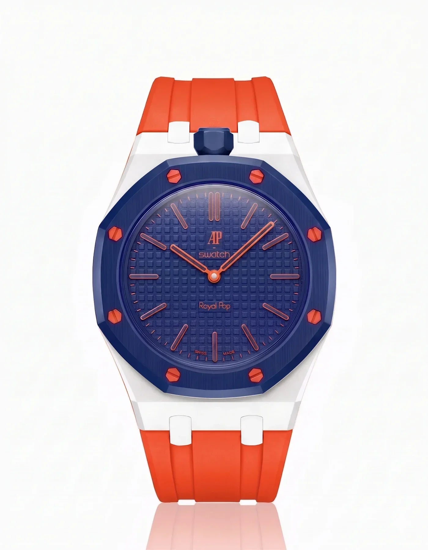 Silicone Strap & Bioceramic Case  Royal Pop Orenji Hachi(Customize  Colors)