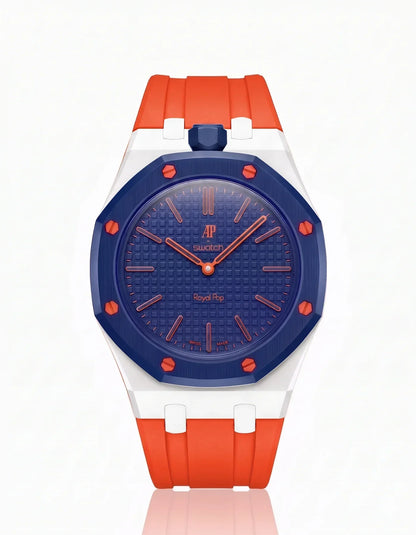 Silicone Strap & Bioceramic Case  Royal Pop Orenji Hachi(Customize  Colors)