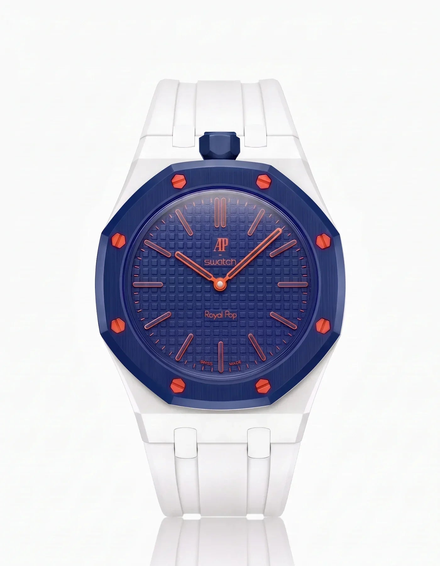 Silicone Strap & Bioceramic Case  Royal Pop Orenji Hachi(Customize  Colors)
