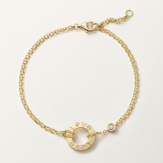 [OAK JURI]LOVE BRACELET 2 DIAMOND
