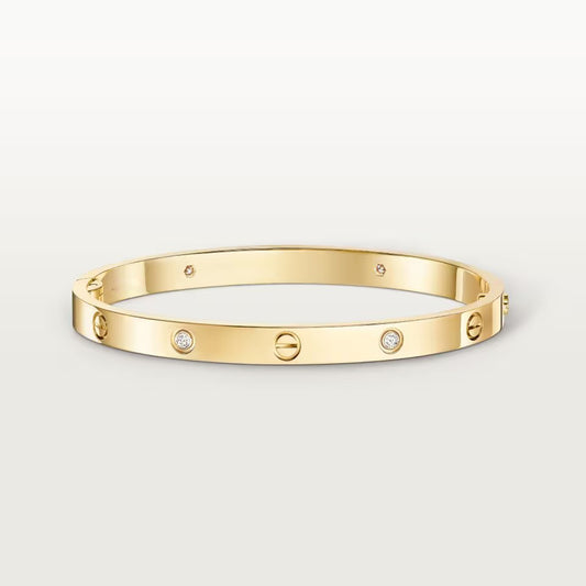 [OAK JURI]LOVE BRACELET 4.8MM 4 DIAMONDS