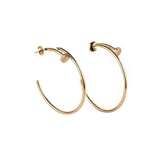 [OAK JURI]JUSTE EARRINGS GOLD DIAMONDS 1.8MM