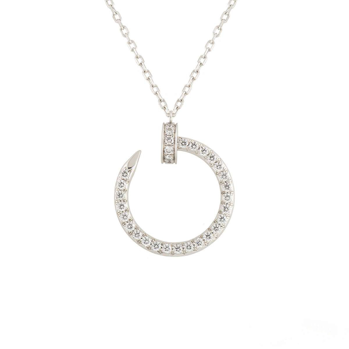 [OAK JURI]JUSTE NECKLACE SILVER DIAMONDS
