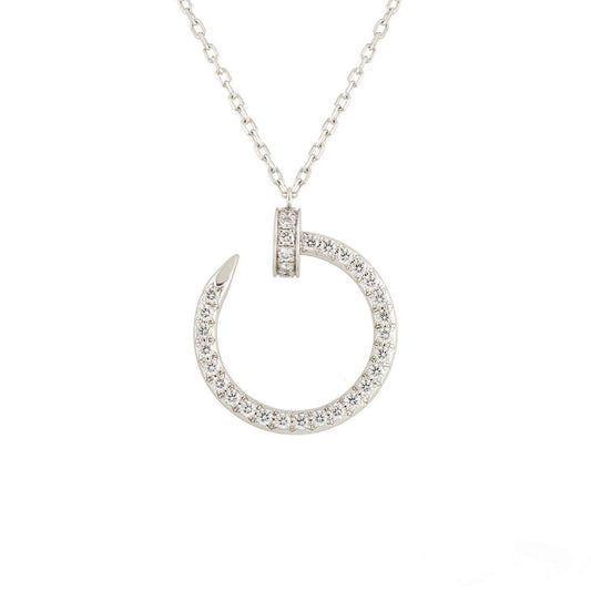 [OAK JURI]JUSTE NECKLACE SILVER DIAMONDS