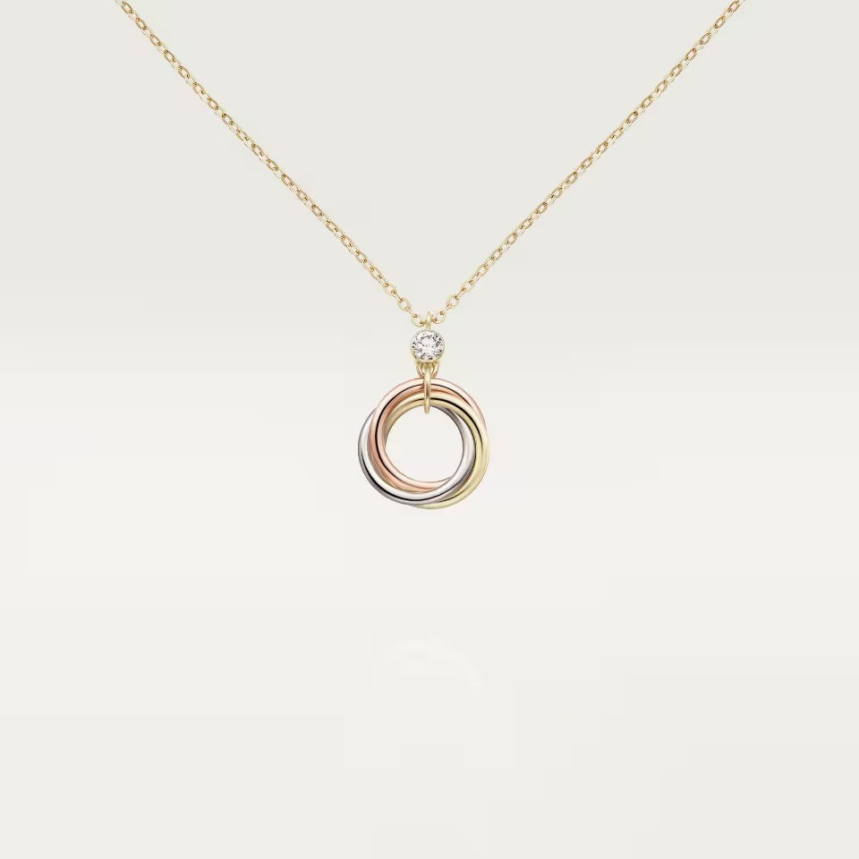[OAK JURI]TRINITY  NECKLACE 1 DIAMOND