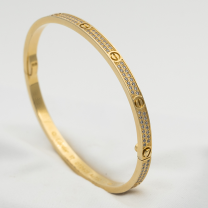 [OAK JURI]LOVE BRACELET 3.65MM DIAMOND-PAVED